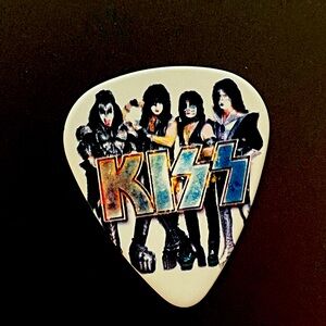 KISS End of the Road 2019 Tour Paul Stanley Signature Guitar Pick White